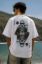 Picture of Club Jack Graphic Oversized T-Shirt – White Playing Card Back Print Drop Shoulder Streetwear Tee