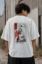 Picture of The Artist Anime Oversized T-Shirt – White Japanese Graphic Back Print Drop Shoulder Streetwear Tee