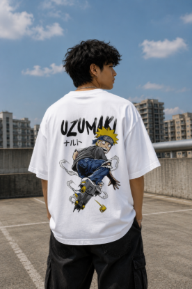 Picture of Cyborg Skull Oversized T-Shirt – White Futuristic Graphic Back Print Drop Shoulder Streetwear Tee - copy - copy - copy - copy - copy - copy - copy - copy